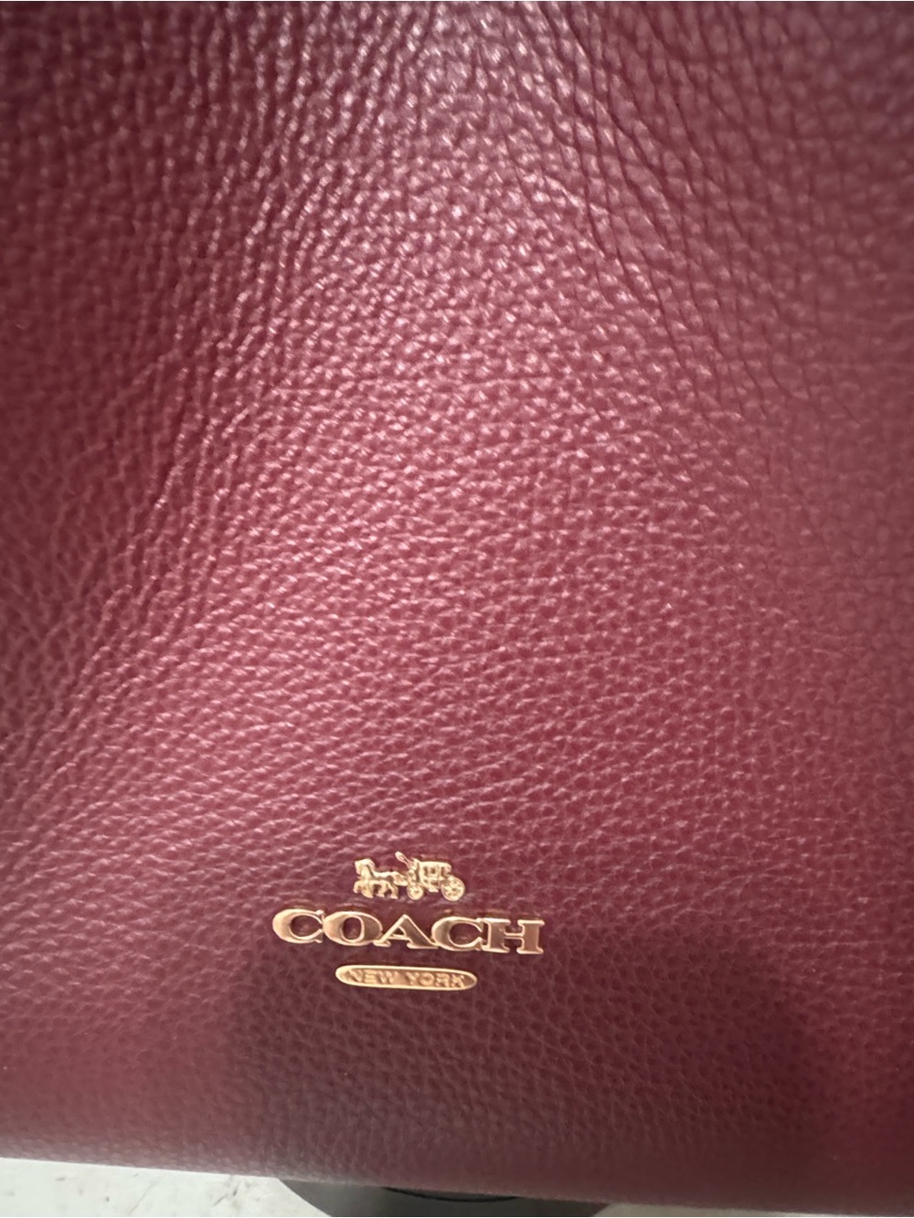 2025 Coach Hadley Hobo shoulder bag in Merlot NWOT - Picture 3 of 14